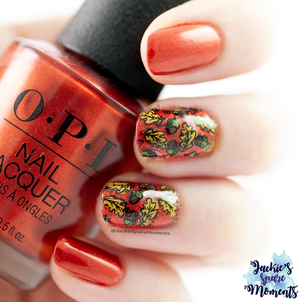 OPI Now Museum, Now You Don't with nail art